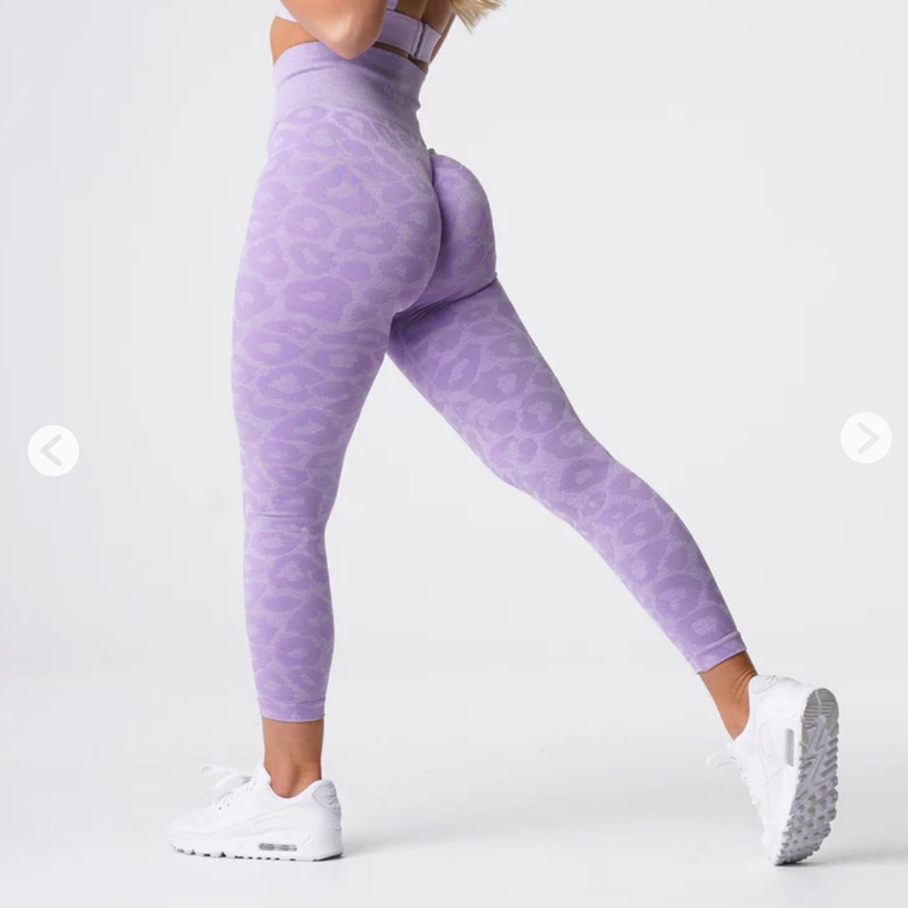 Brand New NVGTN Lilac Leopard Seamless Leggings